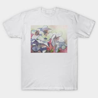 white cherry blossom watercolour painting T-Shirt